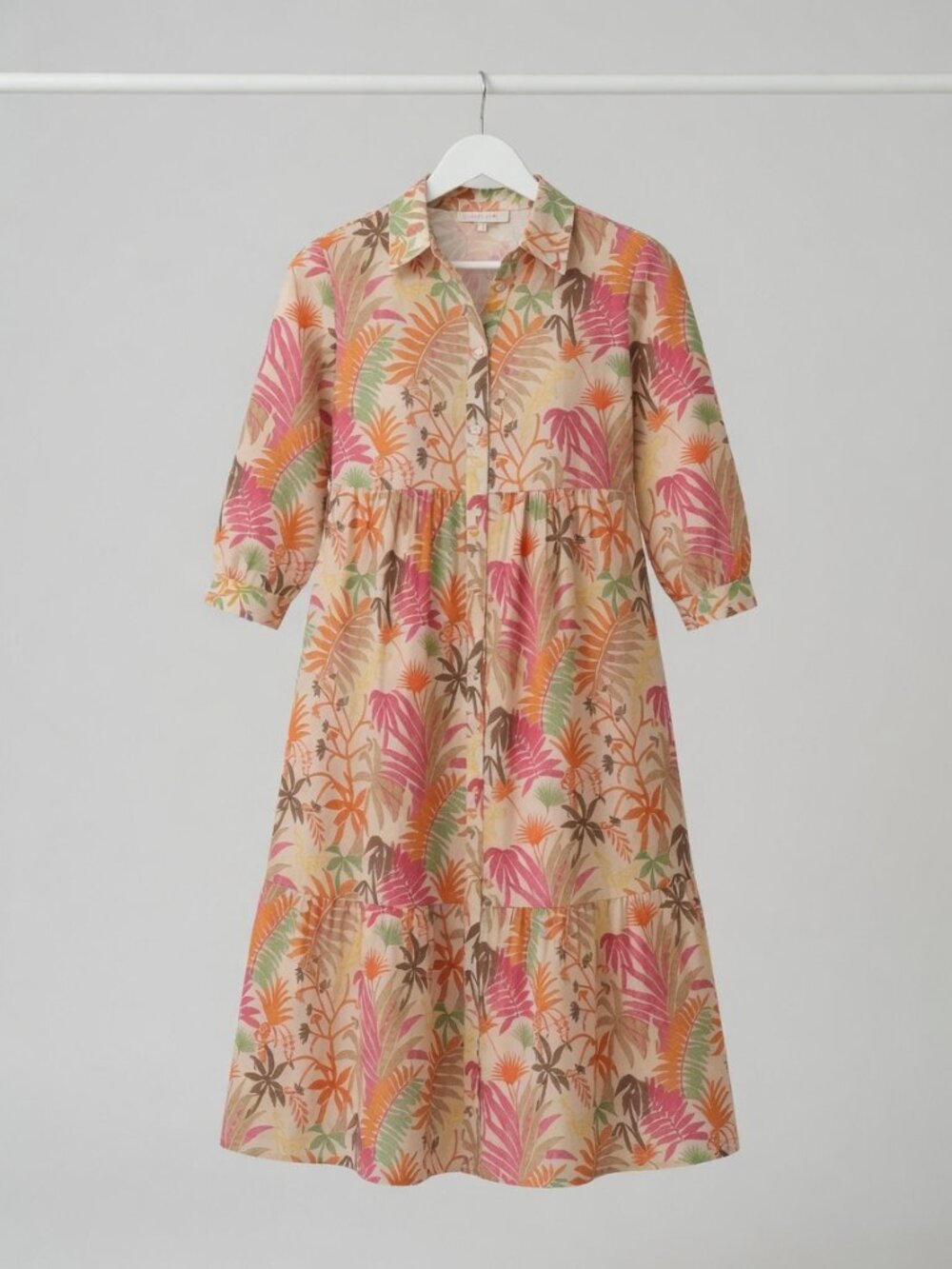 J McLaughlin Tybee Jungle Mel Cotton Shirt Dress Sz Small NEW